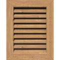 Ekena Millwork Vertical Gable Vent Functional, Western Red Cedar Gable Vent w/ 1" x 4" Flat Trim Frame, 24"W x 32"H GVWVE24X3201SFUWR